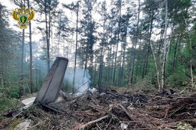 Место крушения самолета. Фото пресс-службы Восточно-Сибирской транспортной прокуратуры