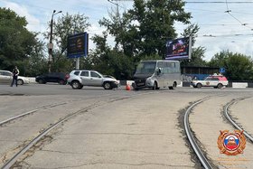 ДТП с маршруткой. Фото пресс-службы Госавтоинспекции Иркутска