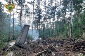 Место крушения самолета. Фото пресс-службы Восточно-Сибирской транспортной прокуратуры