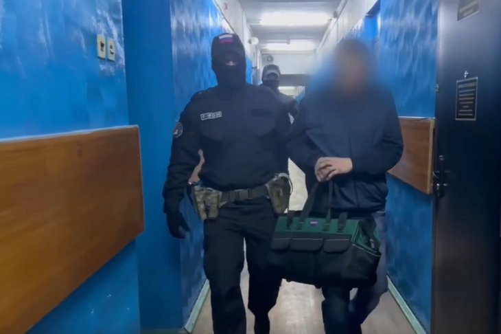 Задержанный. Скриншот видео пресс-службы ГУ МВД России по Иркутской области