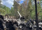 Место крушения самолета. Фото пресс-службы Восточного межрегионального СУТ СК России