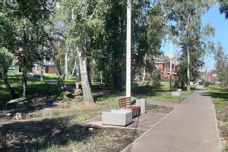 Сквер. Фото пресс-службы администрации Иркутска