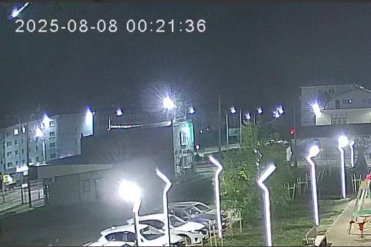 Метеор. Скриншот из видео телеграм-канала «Иркутский астроном»