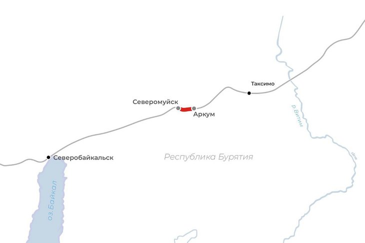 Двухпутная вставка на перегоне Северомуйск – Аркум. Изображение из телеграм-канала ВСЖД