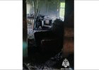 Дом после пожара. Фото пресс-службы ГУ МЧС России по Иркутской области