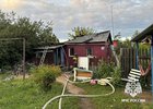 Место пожара. Фото пресс-службы ГУ МЧС по Иркутской области