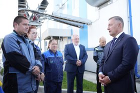 Губернатор проверил работу обновленных очистных сооружений. Фото пресс-службы правительства Иркутской области