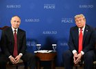 Переговоры с участием Владимира Путина и Дональда Трампа. Фото с сайта Кремля