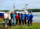 Врачи плавучей поликлиники. Фото пресс-службы правительства Ирктуской области