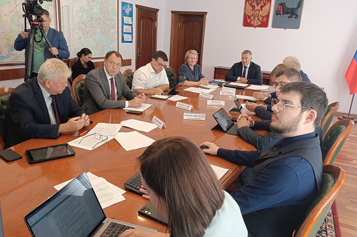 Телемост. Фото пресс-службы правительства Иркутской области