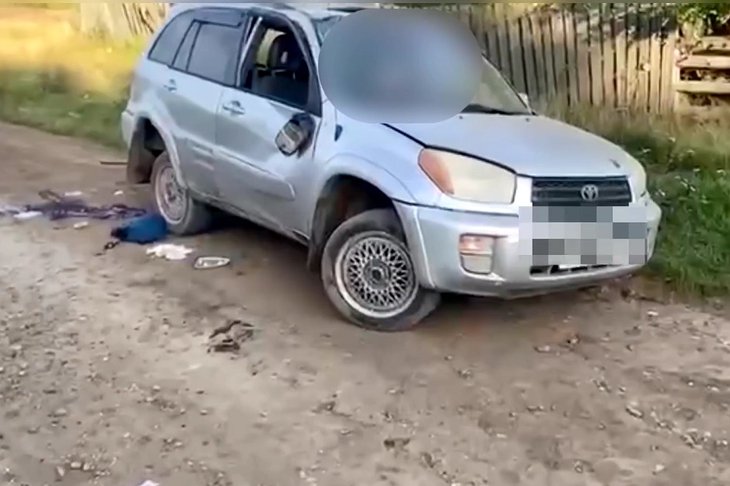 Авария в Заларинском районе. Скриншот видео Госавтоинспекции Иркутской области