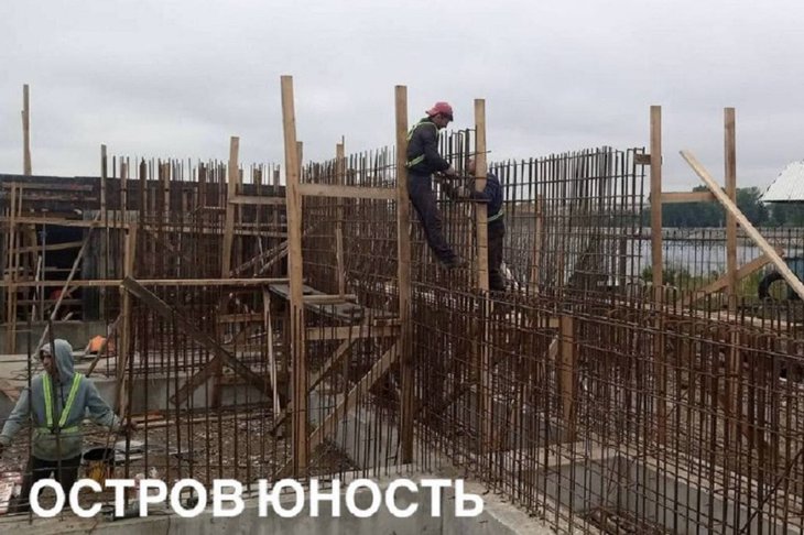Благоустройство острова Юность. Фото пресс-службы администрации Иркутска