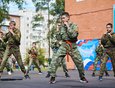 С показательным номером выступили воспитанники спортивного клуба «Суворовец».