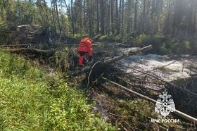 Поиски мужчины. Фото ГУ МЧС России по Иркутской области