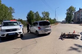 Место ДТП. Скриншот видео пресс-службы Госавтоинспекции Иркутской области