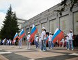 22 августа в Иркутске у мемориала «Вечный огонь» прошёл праздник, посвящённый Дню Государственного флага РФ.