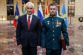Андрей Белоусов, Владимир Королев. Фото Минобороны РФ