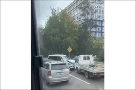 Авария. Скриншот видео Светланы Ж.