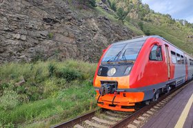 Поезд. Фото из телеграм-канала Восточно-Сибирской железной дороги