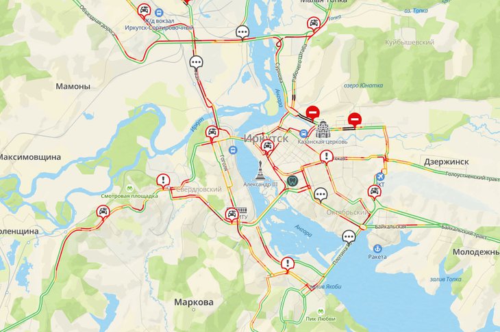 Пробки 3 сентября. Скриншот с сайта www.2gis.ru*