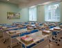 В нем оборудованы учебные классы, библиотека, конференц-зал, кабинеты психолога и логопеда, медицинский блок.