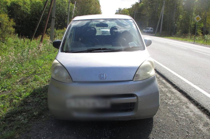 Угнанный автомобиль. Фото ГУ МВД России по Иркутской области