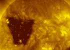 Корональная дыра с 6 по 11 сентября 2025 года. Изображение с сайта лаборатории солнечной астрономии ИКИ и ИСЗФ СО РАН