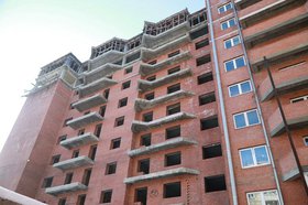 Строящийся дом. Фото пресс-службы правительства Иркутской области