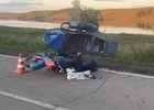 Авария в Заларинском районе. Скриншот видео Госавтоинспекции Иркутской области