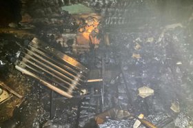 Пожар из-за обогревателя. Фото ГУ МЧС России по Иркутской области