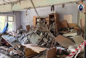 Последствия взрыва. Скриншот видео пресс-службы СУ СКР по Иркутской области