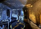 Сгоревшая квартира. Фото пресс-службы ГУ МЧС России по Иркутской области
