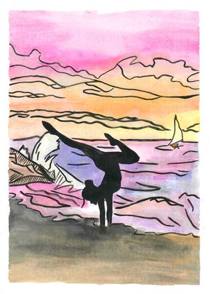 Танец на закате