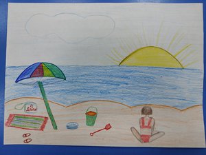 Лето, цвета неба.