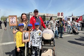 Многодетная семья. Фото Сергея Перфильева из личного архива