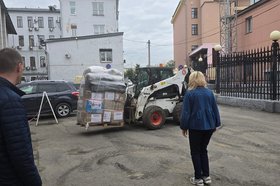 Гуманитарный груз. Фото пресс-службы правительства Иркутской области