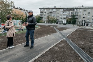 Мы перешли к площадке между домами № 264 на Ярославского и 233 на Баумана