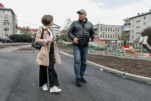 Площадка между домами № 264 на Ярославского и 233 на Баумана