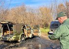 Найденный в карьере автомобиль. Фото пресс-службы СУ СКР по Иркутской области