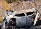 Автомобиль после ДТП. Скриншот видео пресс-службы Госавтоинспекции Иркутской области