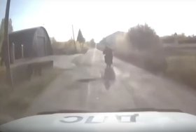 Подросток пытался скрыться от полиции. Скриншот видео Госавтоинспекции Иркутской области
