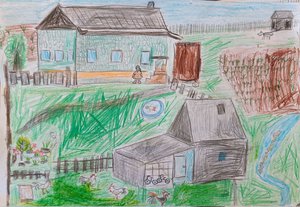 Моё красочное лето у бабушки