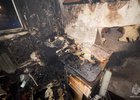 Сгоревшая квартира. Фото пресс-службы ГУ МЧС России по Иркутской области