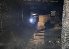 Сгоревший дом. Фото пресс-службы ГУ МЧС России по Иркутской области