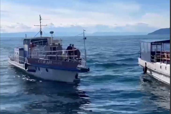 Судно «Севан». Скриншот из видео Восточно-Сибирской транспортной прокуратуры