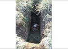 Яма, в которую упал мужчина. Фото пресс-службы ГУ МВД России по Иркутской области