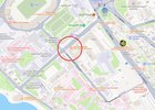 Место ограничения на Красного Восстания, 20. Скриншот с сайта Яндекс.Карты