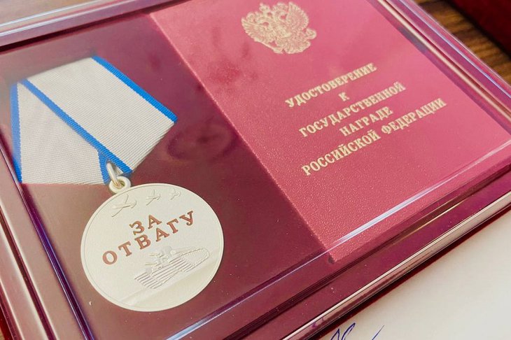 Государственная награда. Фото из телеграм-канала Вадима Семенова