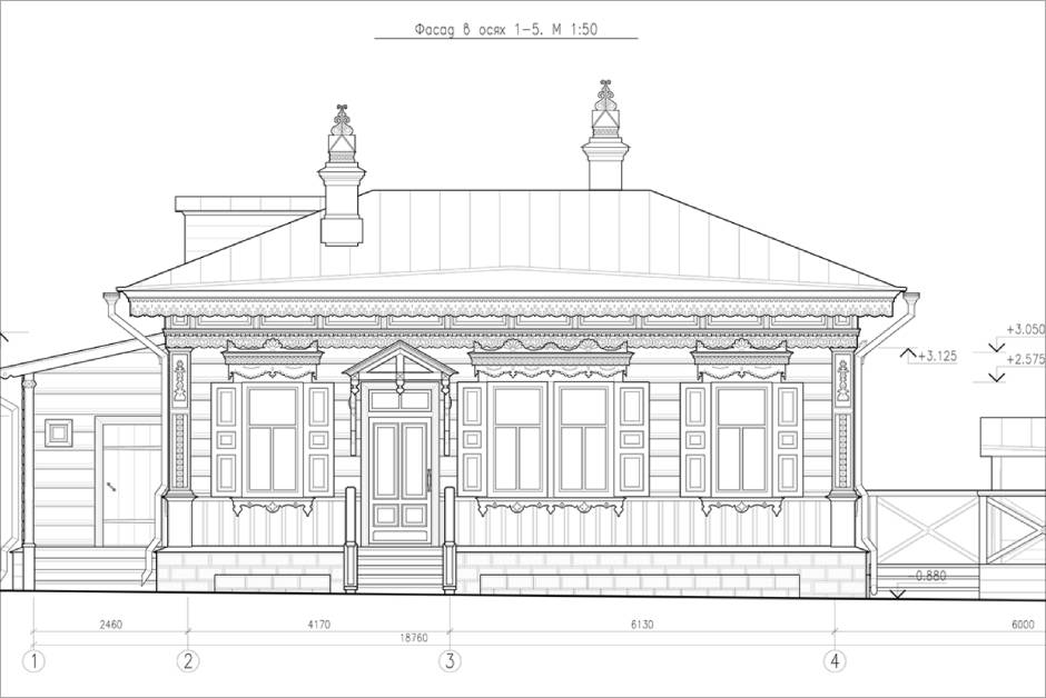 Проект. Чертеж фасада