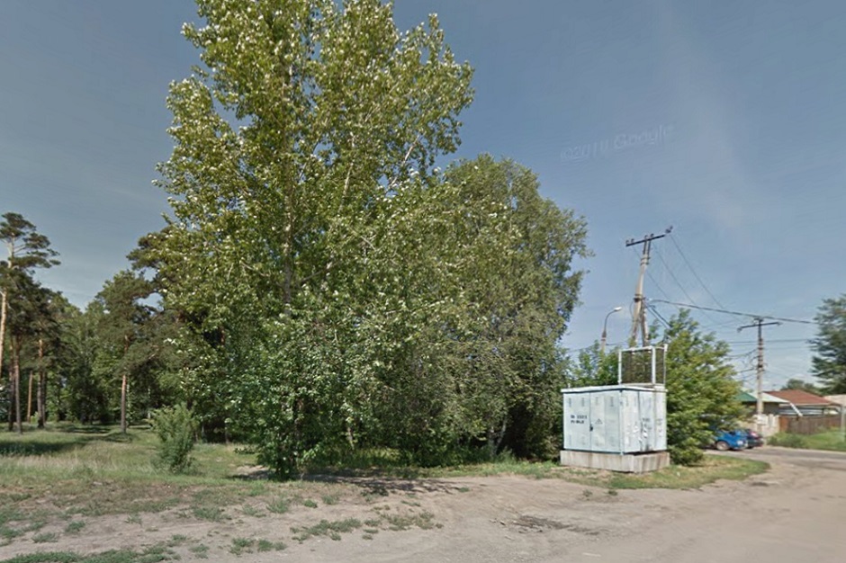 Каштаковская роща до благоустройства, 2013 год. Скриншот сервиса Google Карты